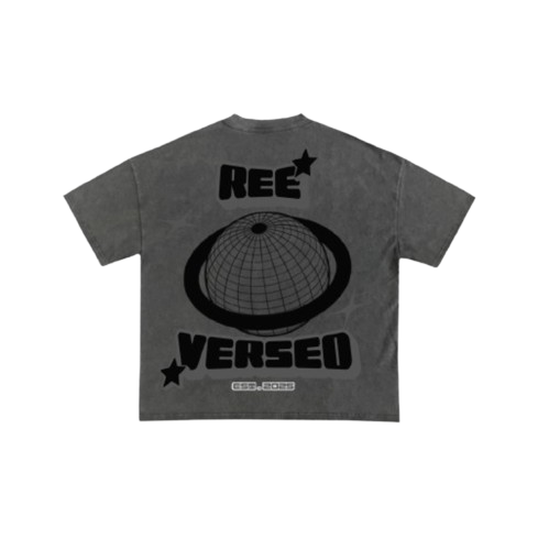 DARK GREY REEVERSE YOUR IDEAS T-SHIRT