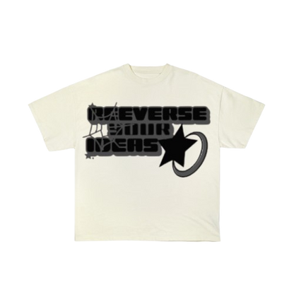 CREAM REEVERSE YOUR IDEAS T-SHIRT